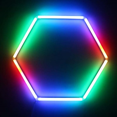 Luzes rgb hexagon